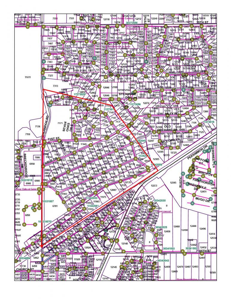 Old Oaklandon and Seven Oaks Utility Work Notice City of Lawrence